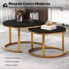 Pedestal Tables - Beige - View 3