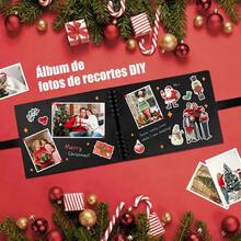 Álbum Fotos De Recortes Familiar 80 Páginas Para Manualidades Hecho Mano Uno Diy Accesorios Completos Materiales de Alta Calidad Adecuado para viajes, bodas, Navidad y otros recuerdos 28.5x21cm Rosa - Blanco - Ver 8