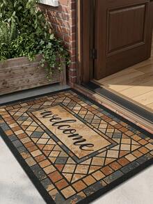 DAJIANG 1PC Door Mat Outdoor Rugs Retro Mosaic Tile Pattern Welcome Mat Runner Area Rug TPR Backing Non-Slip Floor Mat, For Bathroom, Indoor, Corridor, Bedroom, Living Room, Beside Throw Rugs Machine Washable Rug, Easy Clean Entryway Mat Fall Home Decor - Multicolor - View 5