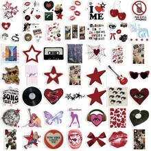 somoving 50pcs American Style Downtown Y2K Girls Graffiti Stickers Suitable For Motorcycle Laptop Helmet Desktop Mug Stickers And More - Multicolor - View 3