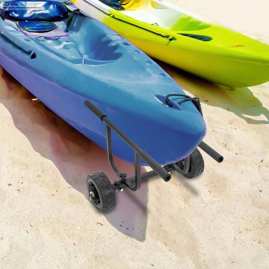 Trolley For Small Boat Boat Dolly Cart Transport Carrier Sailboat Trailer - Black - View 1