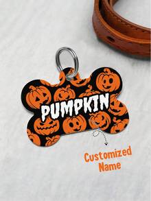 1pc Customizable Pet Name Tag, Dog Tag, Dog ID Tag, Personalized Dog Tag, Engraved Dog Tag, Black Dog Tag, Bone Shaped Dog Tag, Meaningful Father's Day Gift - Multicolor - View 16