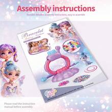 Girl DIY Bracelet Making Kit, Hand Woven Bead Jewelry Craft Set, Children's Dress Up Toy Gift Box - Multicolor - View 5