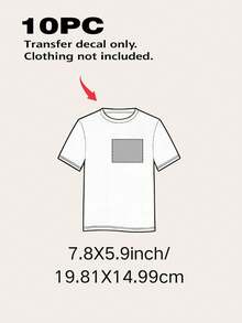 Personalized DTF Heat Transfer Stickers, Custom DIY Iron-On Decals For T-Shirts, Custom Iron-On Transfers, Back-To-School Season - Multicolor Transfer Film - View 34