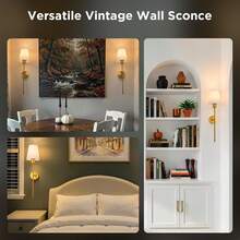 2pcs Battery Operated Wall Sconces, Gold Rechargeable Wall Lamp, Magnetic Detachable, With Remote Control Bulb, RGB Colors And 3 Color Temperatures, Dimmable Cordless Wall Light For Bedroom - Multicolor - View 4