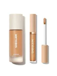 SHEGLAM [2Pcs] Skinfinite Hydrating Foundation & Like Magic Hydrating Concealer Bundle Set - Almond - View 10