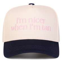 1件女款 I'M NICER WHEN I'M TAN 卡車司機帽，個性化字母刺繡棒球帽，街頭時尚休閒帽，適合春/秋季旅行、海灘度假 - 彩色 - 查看 15