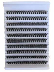 240/200 قطعة رموش صناعية طبيعية مختلطة D Curl Vacation Lashes 40D مقاس 9-16 مم، رموش فردية كثيفة صف واحد، رموش صناعية DIY بتصميم عناقيد، إكستنشن رموش فردية، عناقيد رموش، رموش صناعية - D - مشاهدة 12