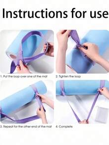 Portable Yoga Mat Shoulder Strap Anti-Slip Sports Mat Storage Strap, Unisex, Suitable For Yoga Stretching Fitness Workout, Holiday Gift, Home Gym Home Workout, Back To School Dorm Essential Accessory - Multicolor - View 7