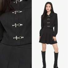 2Sets (1 Set = 1 Set Of Buttons + 5 Sets Of Rivets) Alloy Airplane Buckle, Interlocking Motorcycle Jacket Button, Handbag Snap Button Accessory, Unisex Hand-Sewn Hook And Eye Jacket Zipper Buckle - Multicolor - View 3