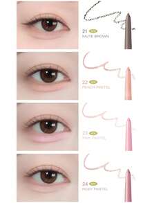 Bbia Last Auto Gel Eyeliner #24 ROSY PASTEL 0.3g/0.01oz, Multi-Function Liner Pen, Matte & Glitter Shades, Ultra Smooth Creamy Texture, Quick Dry, Waterproof Smudge Resistant, Easy Daily Application, For Beginner, K-Beauty, Korean Makeup, GIFT - #24 ROSY PASTEL - View 5