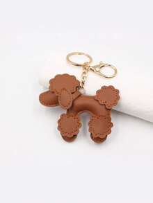 Yogodlns PU Leather Poodle Bag Charm/Keychain Pendant, Cute Dog Accessory, Gift For Dog Lovers, Decorative Key Ring - Multicolor - View 13
