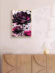 1pc DIY Diamond Painting Sticker Embroidery Floral Flower Rose Home Decor Full Drill 30*40cm/40x50cm - Sets - View 5
