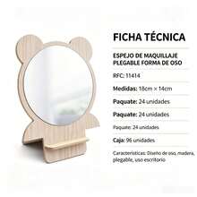 Espejo Gato Madera Pared Decorativo México Envío R Mexico Envio Rapido - 1 - Ver 3