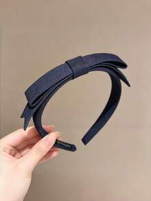 4Pcs Retro Fabric Bow Headbands For Women,Comfortable To Wear Without Tightness, Exquisite Bow Design, Flattering Face‑Shaping - Multicolor - View 3