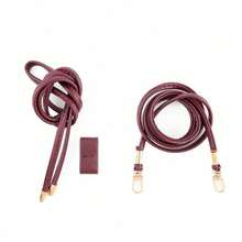 2pcs Bucket Bag Drawstring Modification Accessories, Lobster Clasp Shoulder Strap + Drawstring Rope, Knitted Bag Replacement Strap, Bag Modification Accessories Set, Drawstring Bag Modification Parts, DIY Wallet Making Supplies - Multicolor - View 11