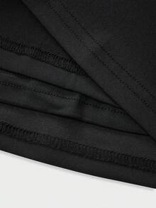 Women Off Shoulder Midi Dress Flared Hem Elegant Fall Apparel For Cocktail Party Evening Outfits - Black - View 10