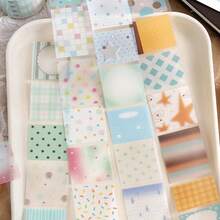 One Roll Of Die-Cut Tracing Paper Tape, Featuring A Refreshing Polka Dot Series In Pastel Colors. Available In Polka Dot, Checkered, Striped, And Various Other Patterns. Suitable For Decorating Notebooks, Scrapbooks, Photo Albums, And Diaries; Gift Wrapping Tape; Card And Photo Frame Decoration; Envelope Sealing; Diary Border Decoration; And A Must-Have For Back-To-School Student Supplies. - 1roll - View 2