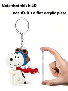 MASSDI Retro Cartoon Key Chain Set, HD Crisp Printed Pattern With Bright Color Details, Reinforced Metal Link Chain, Lightweight Slim Profile, Ideal For Backpack Ornament, Key Organizer And Thoughtful Gift Selection - Multicolor - View 6