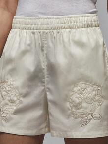 Pantalones cortos de moda con estampado floral tejido Nike/Jordan para mujer HJ0094-133 - HJ0094-133 - Ver 2