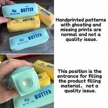 Slow Rebound Fingertip Building Block Butter Stick Toy, Soft Squeezable Realistic Food Shaped Stress Relief Toy, Exquisite Desktop Decoration, Suitable As Birthday Gift For Children And Teenagers, Fun Back To School Classroom Reward - Multicolor - View 10