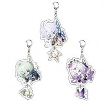 ‌Honkai Star Rail‌ Official Authentic Game Character Acrylic Keychain Pendant, Double-Layer High-Quality Acrylic, Cute Pattern Design, Suitable For Fans As Decoration Or Gift, Kafka, March 7th, Dan Heng - Multicolor - View 6