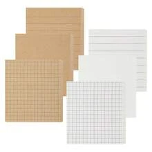 Vibrant Fluorescent 3" X 3" Sticky Notes, Suitable For Students, Schools And Offices, Reusable, Multiple Adhesion, Bestselling Product, Direct From Cross-Border Stationery Suppliesr - Kraft Paper Off-white (6 Books, 3 Styles, 300 Sheets) - View 12