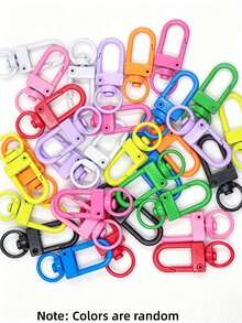10/20/30/50pcs Zinc Alloy Rotating Lobster Clasp Key Ring Metal Spring Swivel Hook, For Making Keychains, Handmade Lanyards, Bag Accessories, Key Chain Connectors And Jewelry Making DIY Keychain Accessories - Keychain - View 8