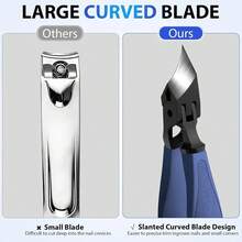 Fingernail & Toenail Clippers - Blue - View 4