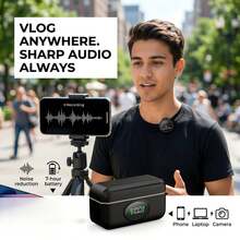 1/2pcs Microphone With Adapter, Compatible With IP/Android Phones For Video Recording, Live Streaming, Singing, Vlog, Windproof Intelligent Noise Reduction, Compact Portable Clip Design - Microphone - View 11