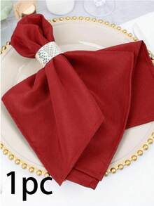 1/2/6pcs Christmas Red & Green Fabric Napkins, Foldable Christmas Tree Shaped Napkins, Holiday Party Table Decor Napkins - Multicolor - View 17