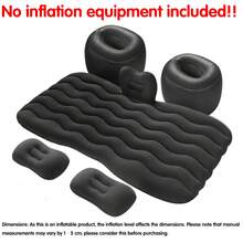 (1pc Car Inflatable Bed, Wavy Pattern Inflatable Mattress, Car Accessory, Rear Seat Sleeping Pad, SUV/Sedan Universal Inflatable Bed, Portable Travel Camping Sleeping Pad - Perfect Gift For Drivers (This Product Does Not Include Air Pump, Only Includes One Inflatable Bed!)) - Wave Pattern Round Pier - View 10