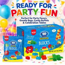 AMOS 4D Halal Gummy Blocks Candy Bricks, Edible Building Blocks, Individually Wrapped On The Go Snacks, 8.47 Oz (240g) - 1 pc - View 2