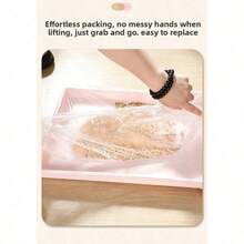 Disposable Elastic Cage Tray Liner, Pet Cleaning Pad, Suitable For Rabbit, Guinea Pig, Hamster And Bird Cage Toilet Tray, No-Hand-Wash Slouchy Cleaning Supplies, Perfect Christmas, New Year And Daily Holiday Gift For Small Pet Owners - White - View 3