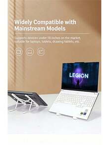 Lenovo X1 Laptop Cooling Stand, Foldable Adjustable Desktop Riser, 5-Level Portable Cooling Pad - View 9