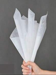 1 Pack Of 20 Milk Cotton Small Bouquet Packaging Materials, Fresh Flower Lining, Milk Cotton, Fresh And Simple Style - View 2