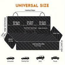 1pc Car Back Seat Dust-Proof Mat, Pet Seat Cover, Dog Seat Protector - A - View 7