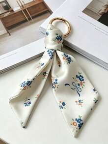 Floral Satin Keychains | Bag Charms, Bag Accessories, Purse Charm, Floral Satin, Floral Keychain - Multicolor - View 8