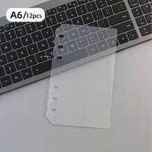 6pcs A4 A5 A6 A7 B5 Transparent Frosted Loose Leaf Binder Backing, Seal Book Cover, Sticker Backing, Sticker Album, Culture Stamp Page, Stamp Album Refill Page, 3D Sticker Book Board, Sticker Book, Used For Sticker Book Making, Book Cover, Office Stationery Supplies - 6pcs - View 16