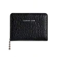 Women's Snap Button Zipper Wallet, Multi-Card Slot Design, Women's Small Wallet - Multicolor - View 11