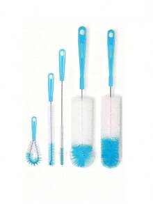 5-Piece Luxury Bottle Brush Set - Cleaning Brushes For Narrow Mouth Bottles, Sports Water Bottles, Coffee Cups, Cups, Water Bottles - Easy To Use, Efficient And Space-Saving - Multiple Styles - View 12