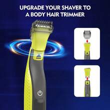 Compact T-Shaped Trimmer Heads, Sideburn & Beard Trimmer Attachment, Shaver Replacement Blade Heads Compatible With OneBlade QP Series QP2520 QP2630 QP2834 QP6510 QP6520 - Multiple Styles - View 8