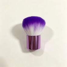 Multicolor Short Handle Kabuki Makeup Brush Soft Fiber Bristle Powder Blush Cosmetic Brush - Multicolor - View 6