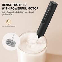 Pengaduk Susu Elektrik Genggam, Pengaduk Susu Elektrik Portabel, Pengaduk Susu Kopi Genggam Kecil, Dapat Diisi Ulang, Mudah Dioperasikan, Dengan Alas Pengisian Daya dan Beberapa Kepala Pengaduk, Mixer Cocok untuk Cokelat Panas, Cappuccino, Latte, Matcha, Hadiah Dapur, Hadiah Natal untuk Pecinta Kopi - MultiWarna - View 7
