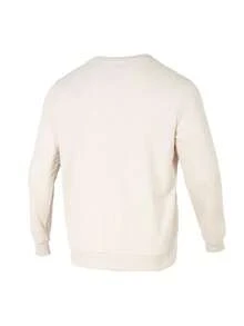 Puma Men's ESS Small Logo Crew TR Light Beige Crew Neck Casual Sweatshirt 693714-87 - White - View 3