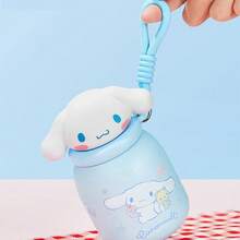 Miniso Botol Air Dingin Mini Bentuk Puding Lucu Karakter Sanrio 250ml,  /  / , Gelas Perjalanan Portabel dengan Tutup Karakter & Tali Gantungan (1 buah) - MultiWarna - View 6