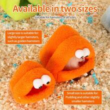 ITANDME Hamster Nest, Hamster Bed, Cute Triangle Hamster Nest, Winter Long Fur Hamster Nest, Suitable For Hamsters, Golden Hamsters And More - View 9