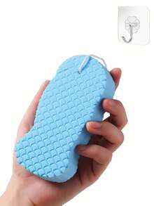 Exfoliating Bath Towel Set, Bath Sponge, Soft Skin-Friendly Bath Sponge/Suitable For Shower, Hand Wash, Reusable, Deeply Cleans Pores And Skin Surface Dirt/Provides Massage Effect During Cleaning/Suitable For Shower And Bath/Cares For Skin Condition - Multicolor - View 17