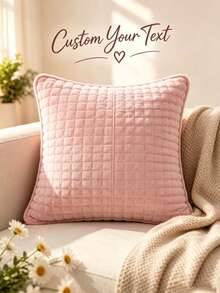 Custom Name Pillowcase, Bedroom Sofa Pillowcase Name Customization, Couple Gift Customization, Pillow Insert Not Included - Multicolor - View 3