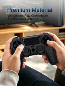 Compatible With PlayStation 4, Thickened Protective Case, Anti-Slip, Sweat-Proof, Dust-Proof, Scratch-Resistant, Better Grip, Enhanced Gaming Experience, Christmas/Autumn Romantic Gift - View 3